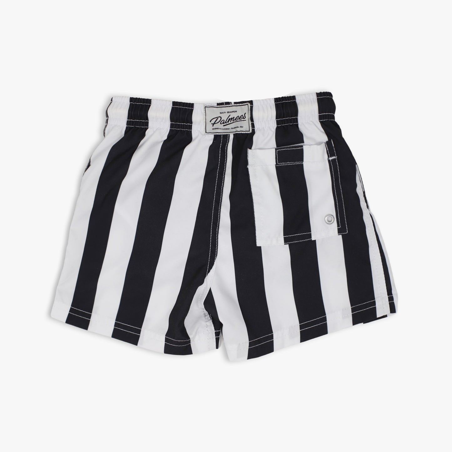 Black Stripes Swim Short - Kids