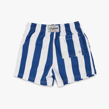 Blue Stripes Swim Short - Kids