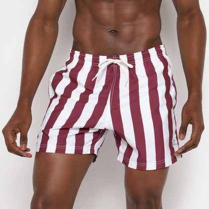 Red Stripes Swim Short