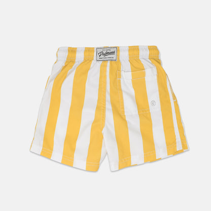 Yellow Stripes Swim Short - Kids