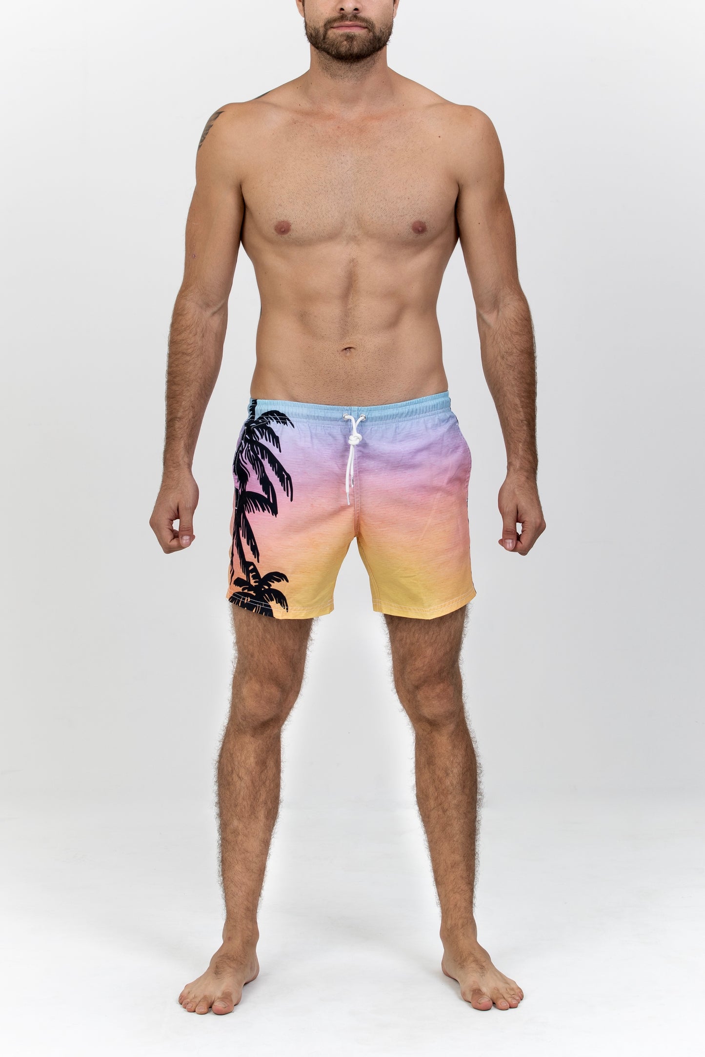 Sunset Palmtree Swim Short