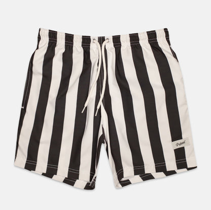 Black Stripes Swim Short