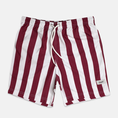 Red Stripes Swim Short