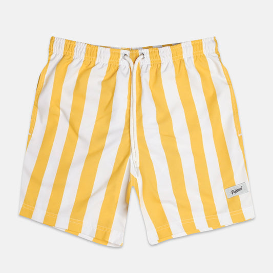 Yellow Stripes Swim Short